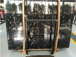 Chinese Stone Ice Black Marble Polished Slabs and Floor Tiles