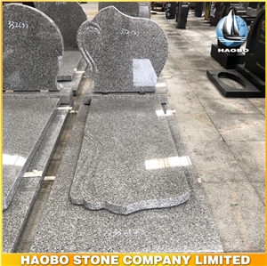Classic Grey Granite Monument for Wholesale Cheap Tombstone Headstone