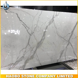 High Quality Marble White Slabs for Wholesale Snowflake White Tiles