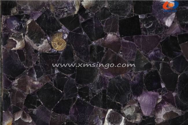 Brazil Lilac Agate Semiprecious Stone Slabs