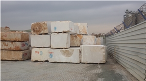 Mersin Mut Beige Marble Quarry Blocks