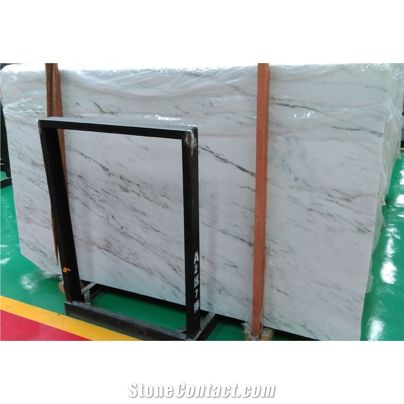 Bianco Psmeraldo Panel Slab Price Sunny White Marble with Grey Veins