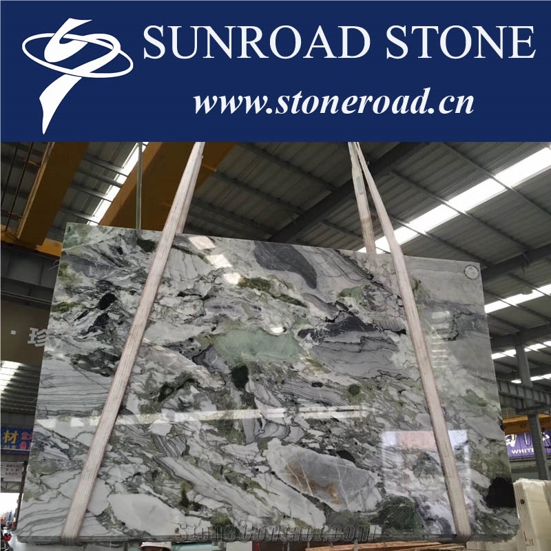 Chinese Cold Jade / Multicolor Marble Slabs & Tiles / Green Jade
