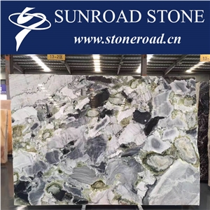 Chinese Cold Jade / Multicolor Marble Slabs & Tiles / Green Jade