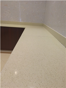 Ls-Q003 Beige Diamond Artificial Stone Slabs&Tiles Flooring