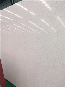 Ls-Q004 Silver White Diamond Artificial Stone Slabs&Tiles Flooring