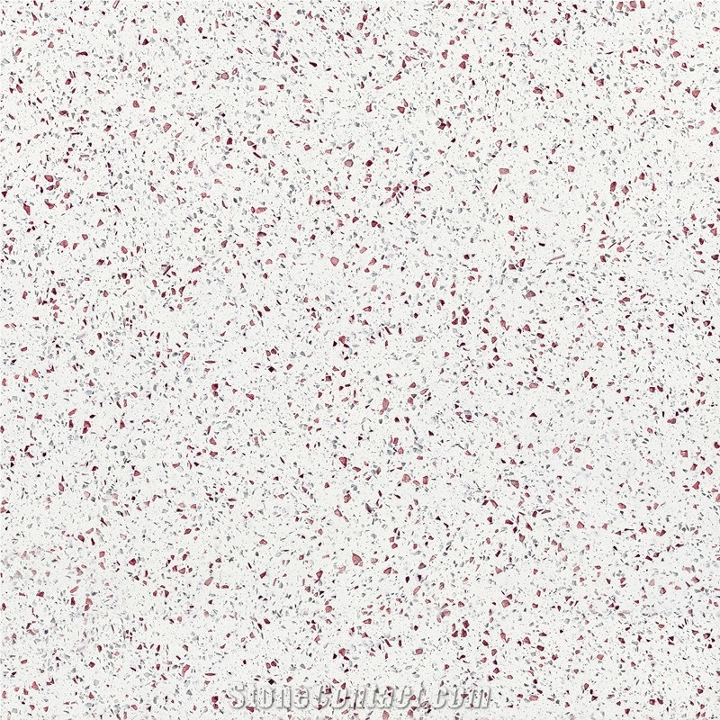 Ls-Q009 Red Diamond Artificial Stone Slabs&Tiles Flooring