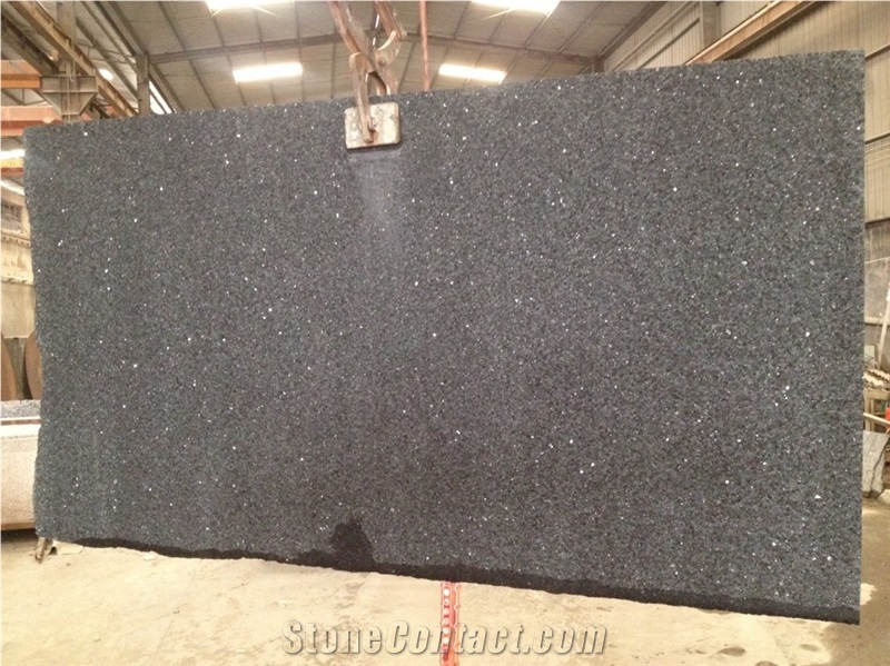 Meteor Black Granite Polished Tiles&Slabs