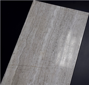 Chinese White Polished Wooden Price Serpegiante Marble Slab