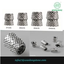 Sintered Diamond Wire Saw Beads Vacuum Brazed for Quarry Profilie