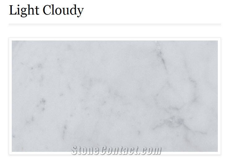 Light Cloudy Marble Slabs