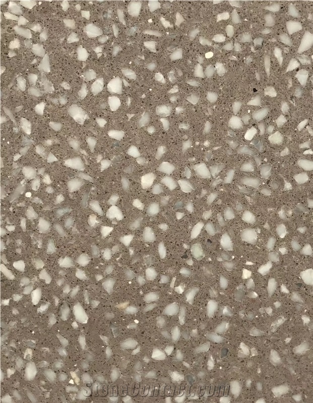 Brown Terrazzo Tiles, Aritificial Stone for Wall/Floor Paving,Tm007br