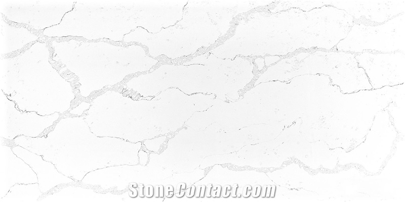 Calacatta Nuvo Quartz Stone Customized Kitchen Countertops, Worktops