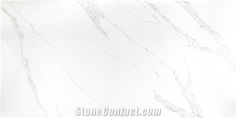 China Bianco Bella Quartz, Artificial Engineered Stone Slabs, Tiles