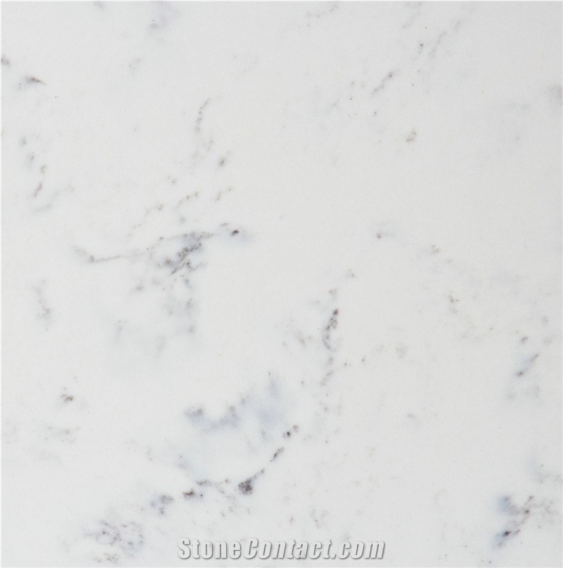 China Carrara White Quartz Artificial Engineered Stone Slabs, Tiles