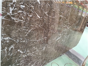 China Dark Brown Marble, Tata Grey 1.8cm Big Slabs, Cut-To-Size Tiles