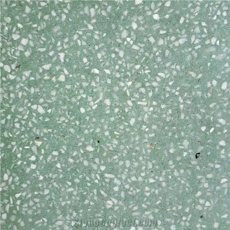 Green Terrazzo Tiles, Artificial Stone for Wall & Floor,Tm014gr