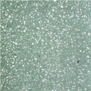 Green Terrazzo Tiles, Artificial Stone for Wall & Floor,Tm014gr