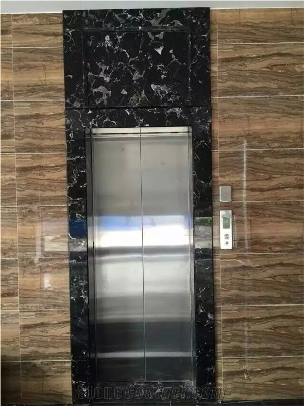Natural China Century Black Ice Flower Marble Project Wall/Floor Tiles