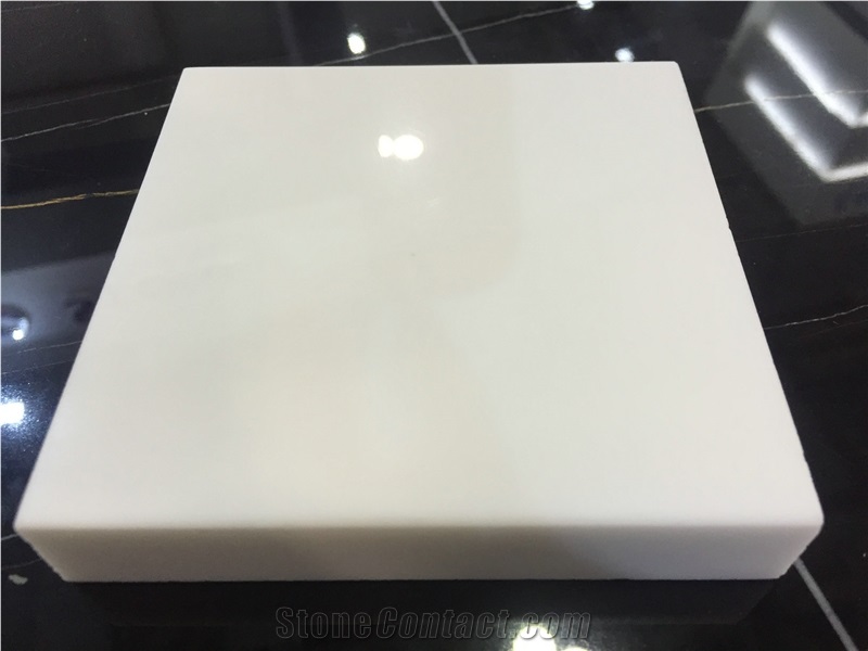 Pure White Nano Crystalized Artificial Stone 1.2cm/1.8cm Big Slabs
