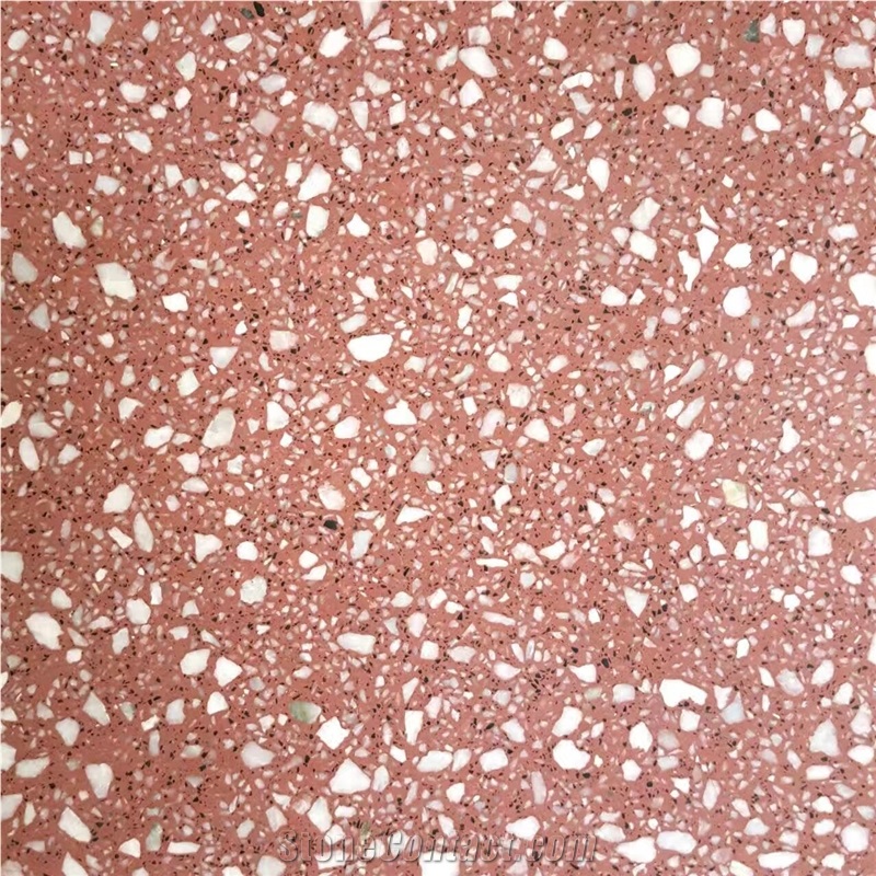 Red Terrazzo Tiles, Artificial Stone for Wall & Floor,Tm015r