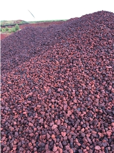 Red Lava Stone, Vocanic Stone Gravels for Garden and Water Treatment
