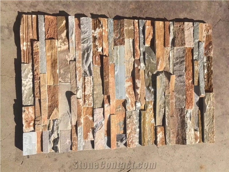 China Natural Rusty Slate Stone,Rough Surface Ledge Stone,Rustic Stone