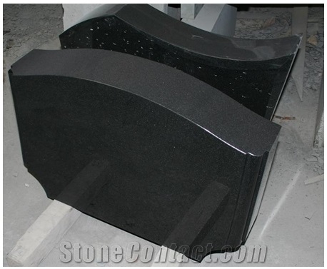 Manufacture Cheap Price Black Granite Polished Headstone