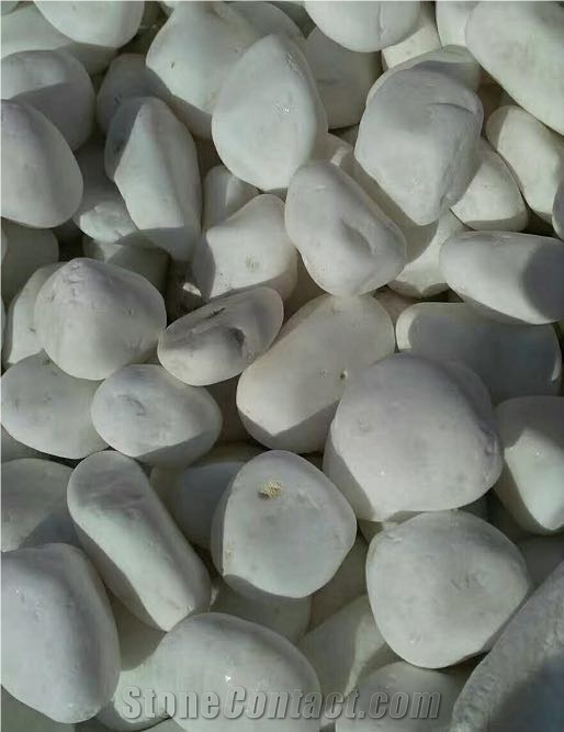 Super White Natural Stone Snow White Pebbles