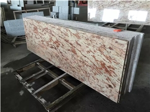 Gold Granite Counter Top for Bathroom Kicthen Paving Stone Wall