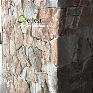 Natural Split Beige Loose Stone and Corner for Wall Cladding