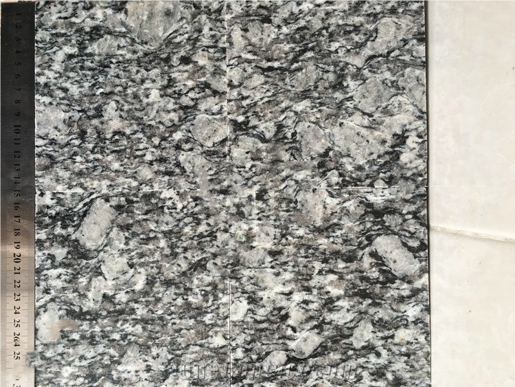 Plishing G377 Sea-Wave White Granite Tiles & Slabs