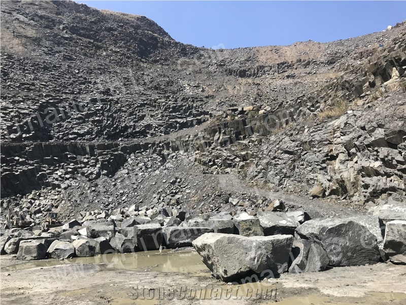 G684 Fuding Black Basalt Stone Rock, Black Granite Quarry