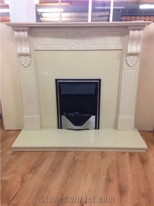 Micro Marble Fireplace Mantel