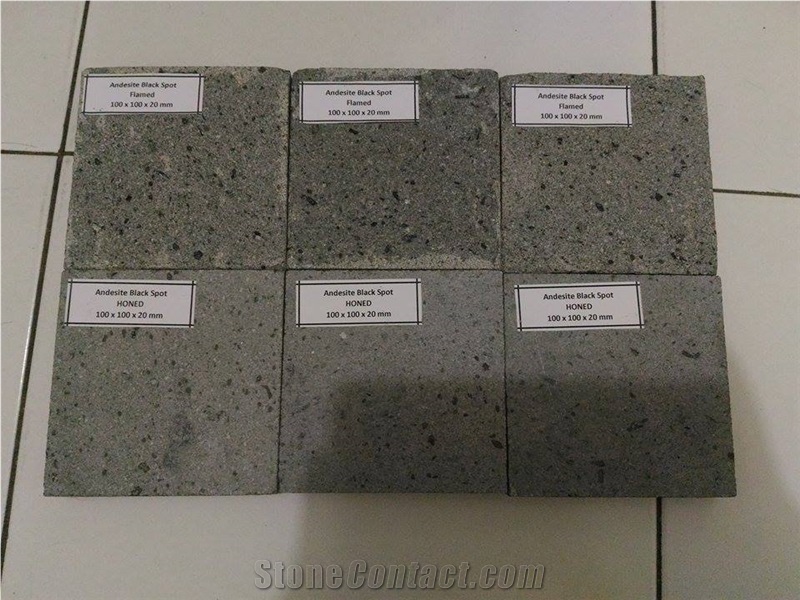 Andesite Classic Gray Andesite Stone Flamed Tiles