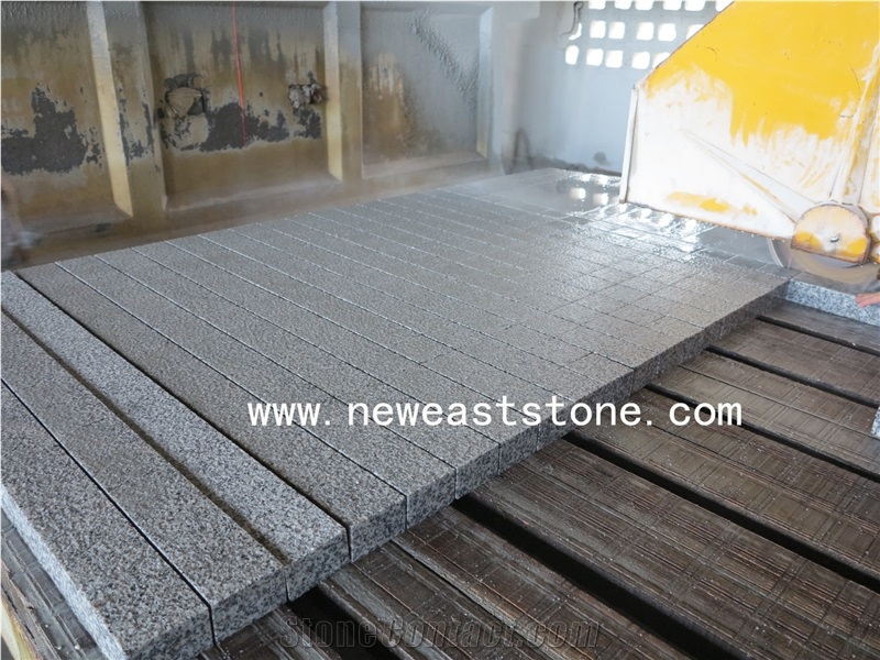 Chinese Cheap Light Grey G603 Granite Cobble Stone Rubik Cube Stone