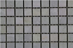 China Ming Green Small Chipped Polished Beige Marble Mosaics,Tiles