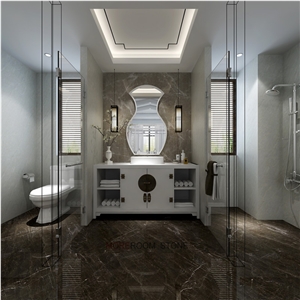 Bathroom Floooring Design Pisa Grey Marble Tile