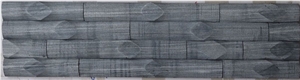 Black Marble Carved Bamboo Panel