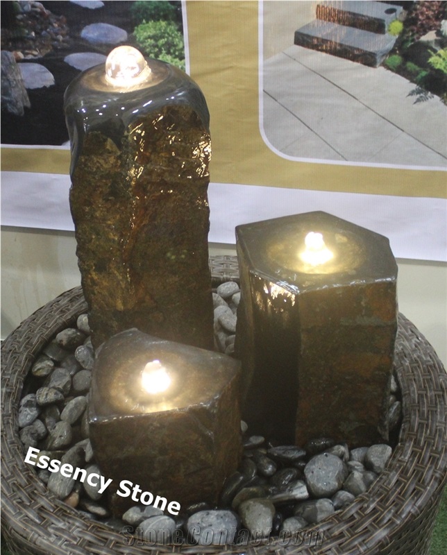 Black Basalt Stone Lamp,Garden Laterns, Menggu Black Basalt Lamps