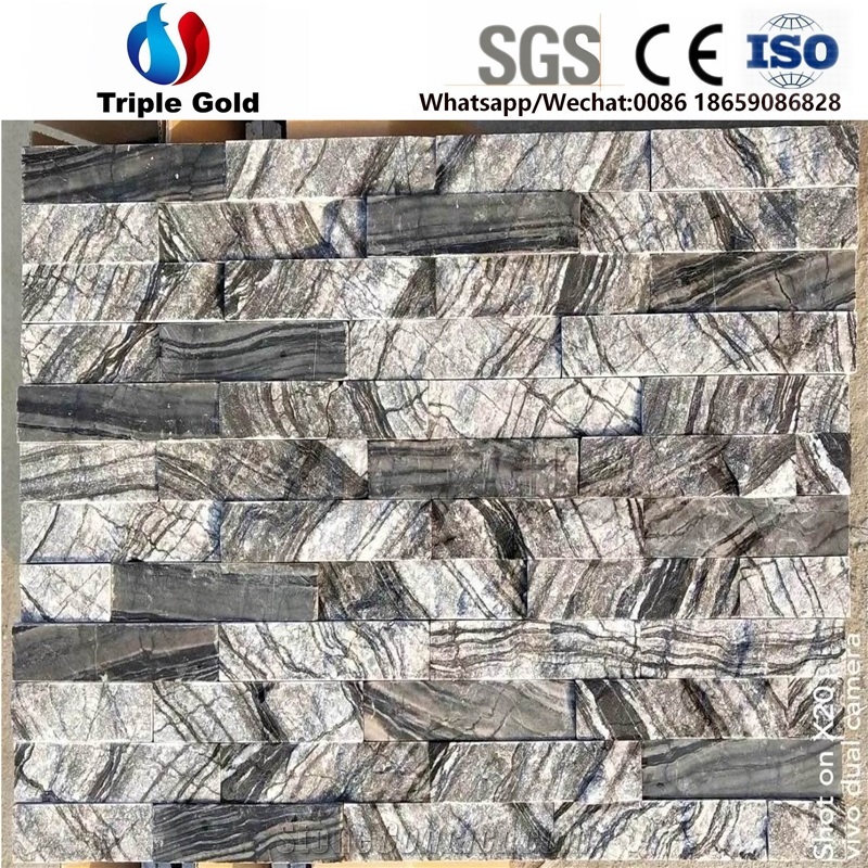 China Grey Juparana,Wave Sand,Multicolor Grain Cultured Slate,Tile