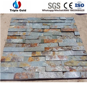 China Multicolor Cultured Slate,Rusty Slate Wall Cladding