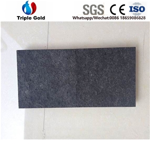 G684,China Fuding Absolute Pure Black Basalt Floor Tile,Slab