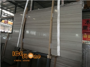 Athen Grey Marble/ Wooden Marble with Vein-Cut Polished Surface,Tiles