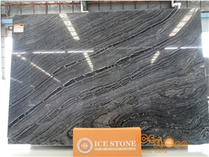 China Silver Wave Brown Marble,Wooden Slab,Interior Wall and Floor