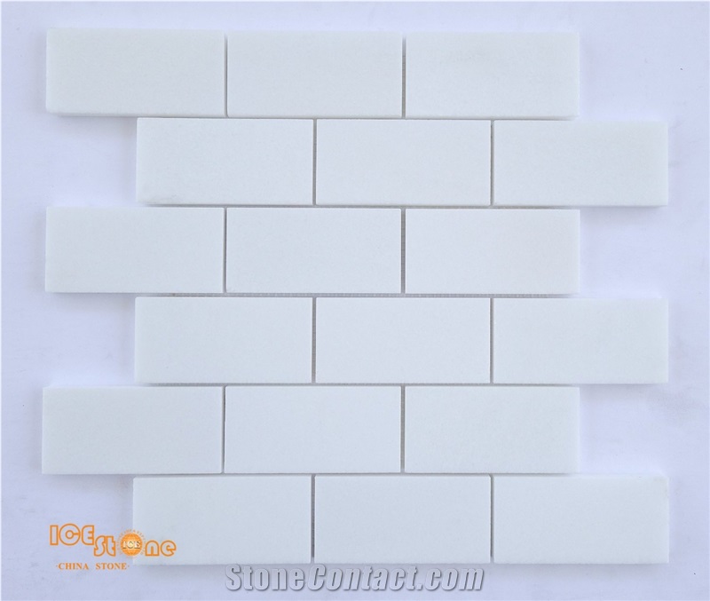 Crystal White Mosaic/Pure White Onyx Mosaic Tiles