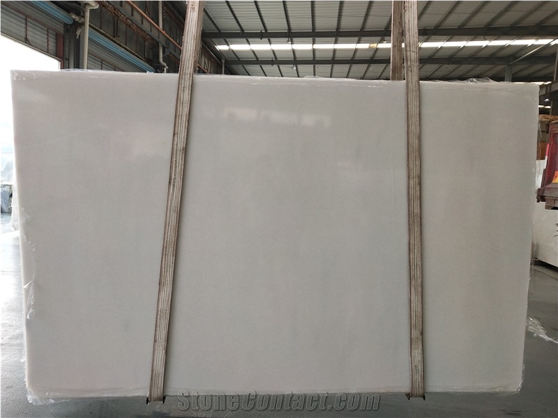 Vietnam Crystal/Pure White Polished Slabs &Tiles Floor Wall Covering