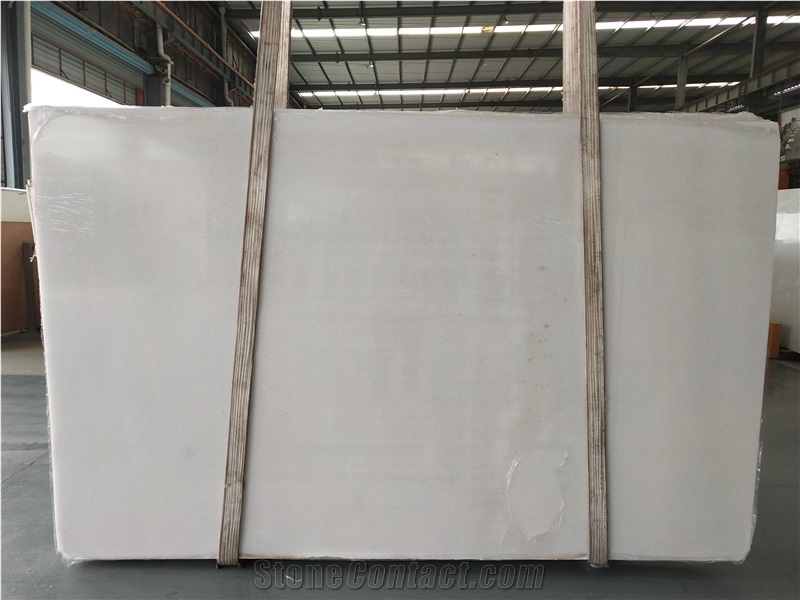 Vietnam Crystal/Pure White Polished Slabs &Tiles Floor Wall Covering