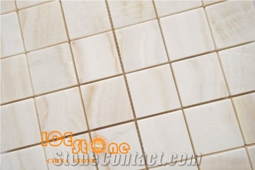 White Onyx Mosaic Pattern from China/Tiles, Hexagon