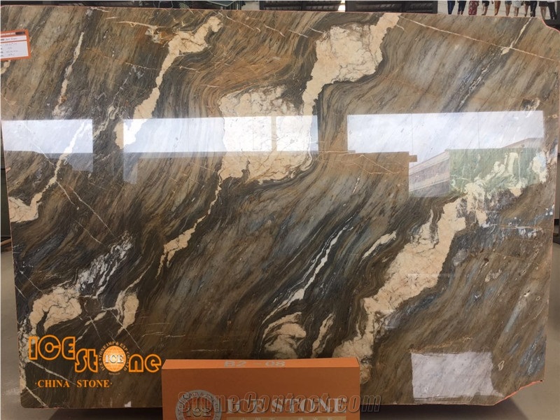 Yellow Natural Stone from China/Polished Slabs&Tiles Cut to Size
